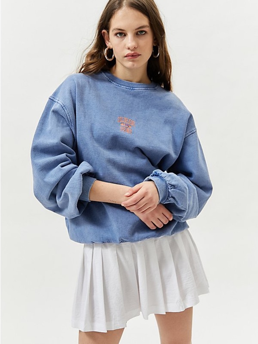 Urban Outfitters Colorado Springs Blue Crewneck Sweater, size L